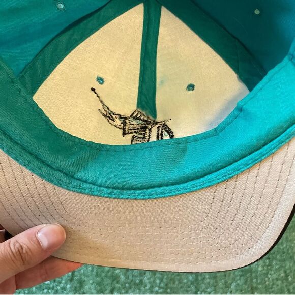 VTG 90s Florida Marlins MLB Snapback Hat - Picture 8 of 9
